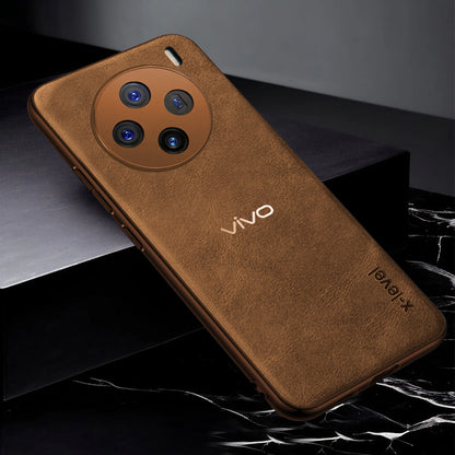 VIVO X100 5G Vintage Leather Stitched Protective Back Case Regular price