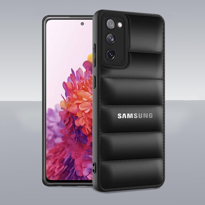 GALAXY S20 FE 5G THE PUFFER EDITION BLACK BUMPER BACK CASE WITH LOGO