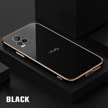 VIVO Y73 ULTRA-SHINE GOLD ELECTROPLATED LUXURIOUS  BACK CASE WITH CAMERA PROTECTION