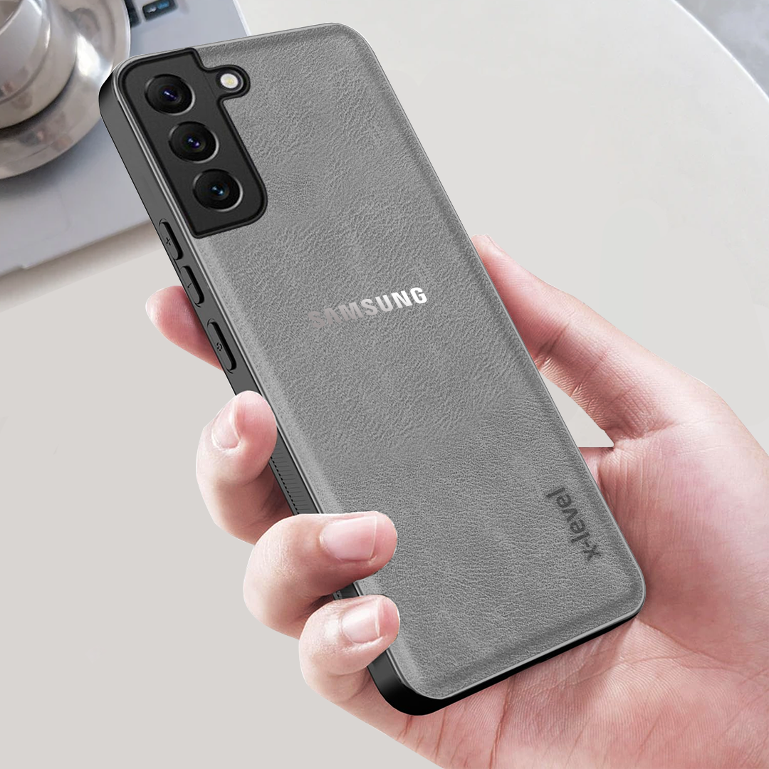 SAMSUNG GALAXY S21 FE 5G VINTAGE PU LEATHER PROTECTIVE BACK CASE