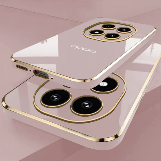 OPPO F29 5G ULTRA-SHINE GOLD ELECTROPLATED LUXURIOUS BACK CASE WITH CAMERA PROTECTION