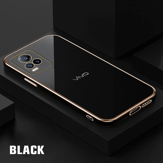 VIVO V20 ULTRA-SHINE GOLD ELECTROPLATED LUXURIOUS  BACK CASE WITH CAMERA PROTECTION