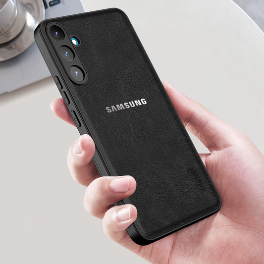 SAMSUNG GALAXY S25 5G VINTAGE PU LEATHER PROTECTIVE BACK CASE