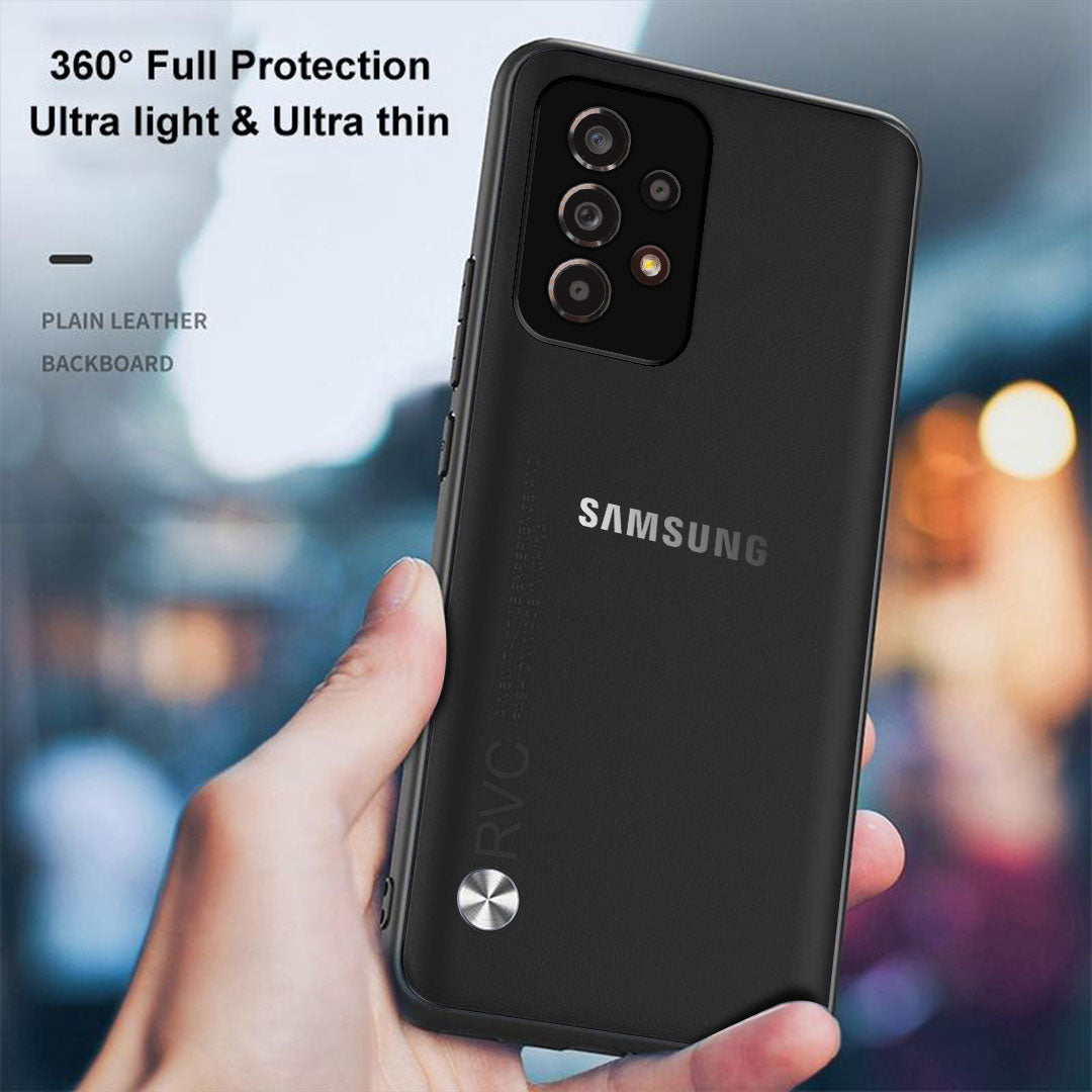 SAMSUNG GALAXY A73 5G LUXURY SHOCKPROOF BUSINESS RETRO LEATHER TPU CASE COVER