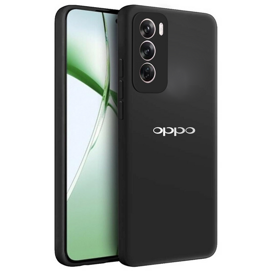 OPPO RENO 12  5G Liquid Silicone Velvet-Touch Silk Finish Protective Back Case