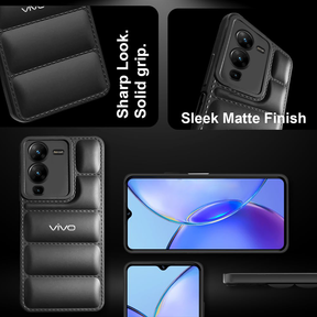 VIVO V25 PRO 5G THE PUFFER EDITION SOFT MATERIAL DOWN JACKET PHONE CASE