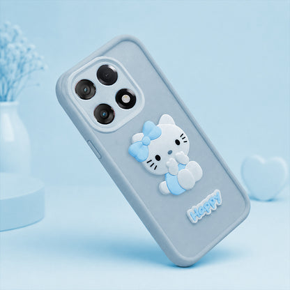 OnePlus 13R  Cute 3D Kitty Soft Silicone  Shockproof Protective Back Cover with Camera Protection