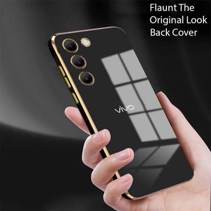 VIVO Y200E 5G ULTRA-SHINE GOLD ELECTROPLATED LUXURIOUS  BACK CASE WITH CAMERA PROTECTION