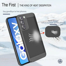 Galaxy S22/S23/S23 PLUS 5G Lens Protection Heat Dissipation Hard PC Net Phone Case
