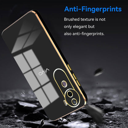 VIVO V40E 5G GOLD ELECTROPLATED LUXURIOUS BACK CASE WITH CAMERA PROTECTION