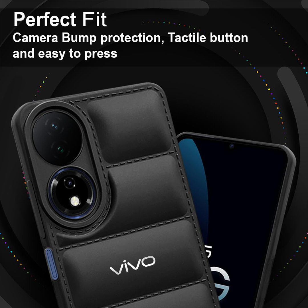 VIVO Y100A 5G THE PUFFER EDITION SOFT MATERIAL DOWN JACKET PHONE CASE