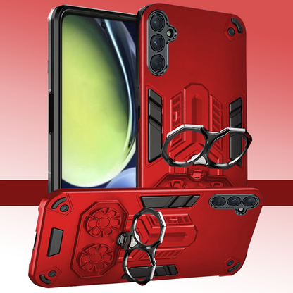 Samsung S23Fe 5G Armor knight Series Camera Protection 2 in 1 Shockproof Phone Cover with Kickstand