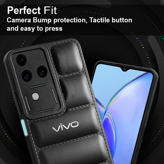 VIVO V30 PRO 5G The Puffer Edition Soft Material Down Jacket Phone Case