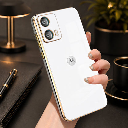 MOTOROLA EDGE 50 FUSION 5G ULTRA-SHINE GOLD ELECTROPLATED LUXURIOUS BACK CASE WITH CAMERA PROTECTION