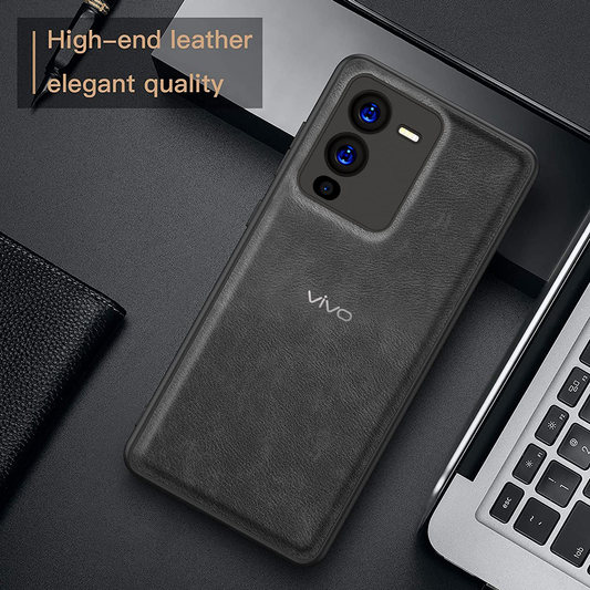 VIVO V25 PRO 5G VINTAGE PU LEATHER PROTECTIVE BACK CASE