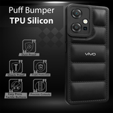 VIVO Y75 5G THE PUFFER EDITION SOFT MATERIAL DOWN JACKET PHONE CASE