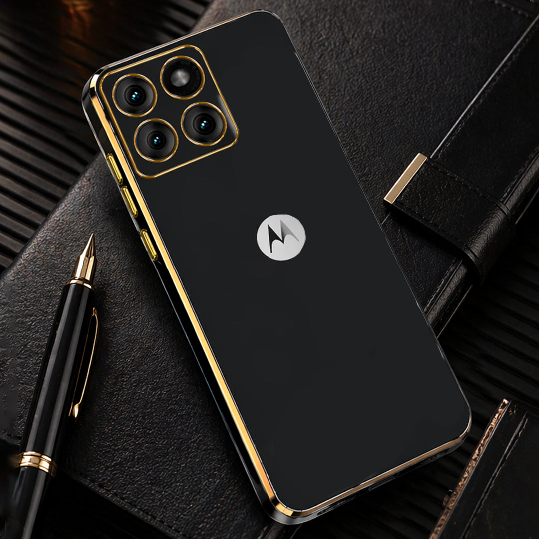MOTOROLA EDGE 60 PRO 5G ULTRA-SHINE GOLD ELECTROPLATED LUXURIOUS BACK CASE WITH CAMERA PROTECTION