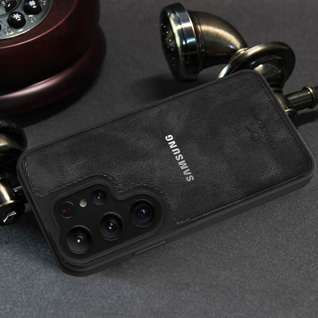 SAMSUNG GALAXY S25 ULTRA 5G TABACCO PIPES LEATHER PROTECTIVE BACK CASE