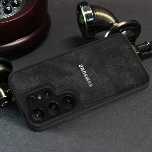 SAMSUNG GALAXY S25 ULTRA 5G TABACCO PIPES LEATHER PROTECTIVE BACK CASE