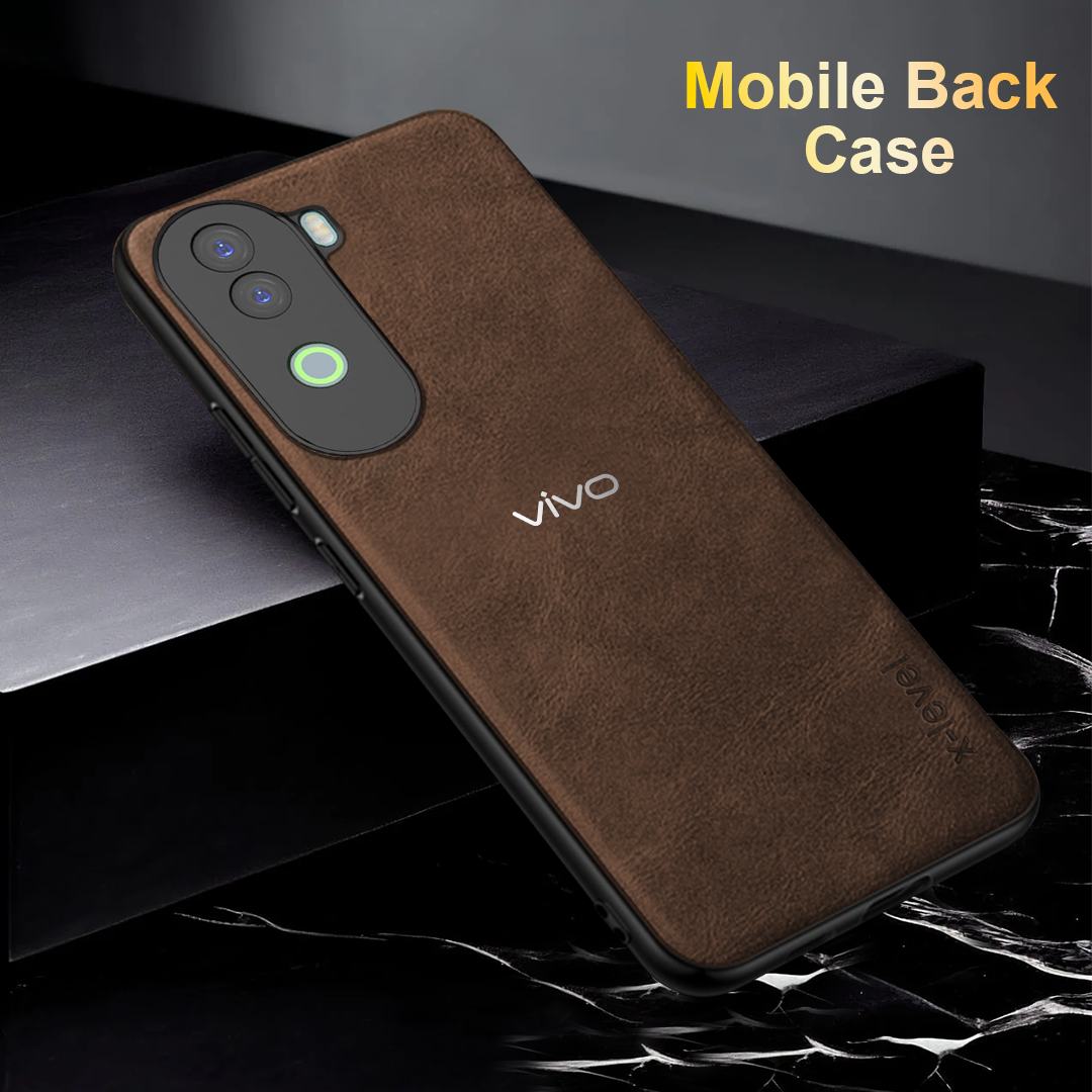 VIVO V40E 5G VINTAGE PU LEATHER PROTECTIVE BACK CASE