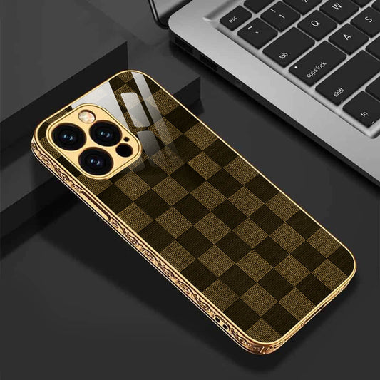 iPhone 13/13 pro /13 pro Max Flawless Checkered Glass Protective Case/Cover