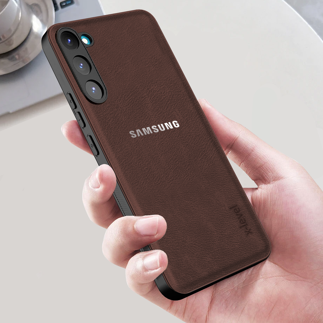 SAMSUNG GALAXY S23 5G VINTAGE PU LEATHER PROTECTIVE BACK CASE