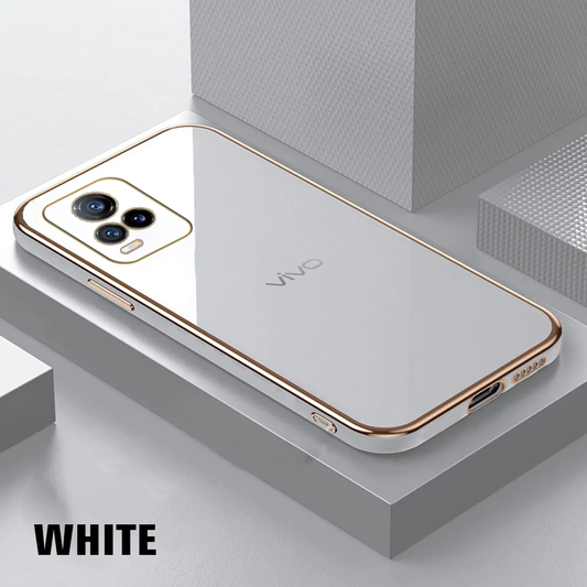 VIVO V21e ULTRA-SHINE GOLD ELECTROPLATED LUXURIOUS  BACK CASE WITH CAMERA PROTECTION