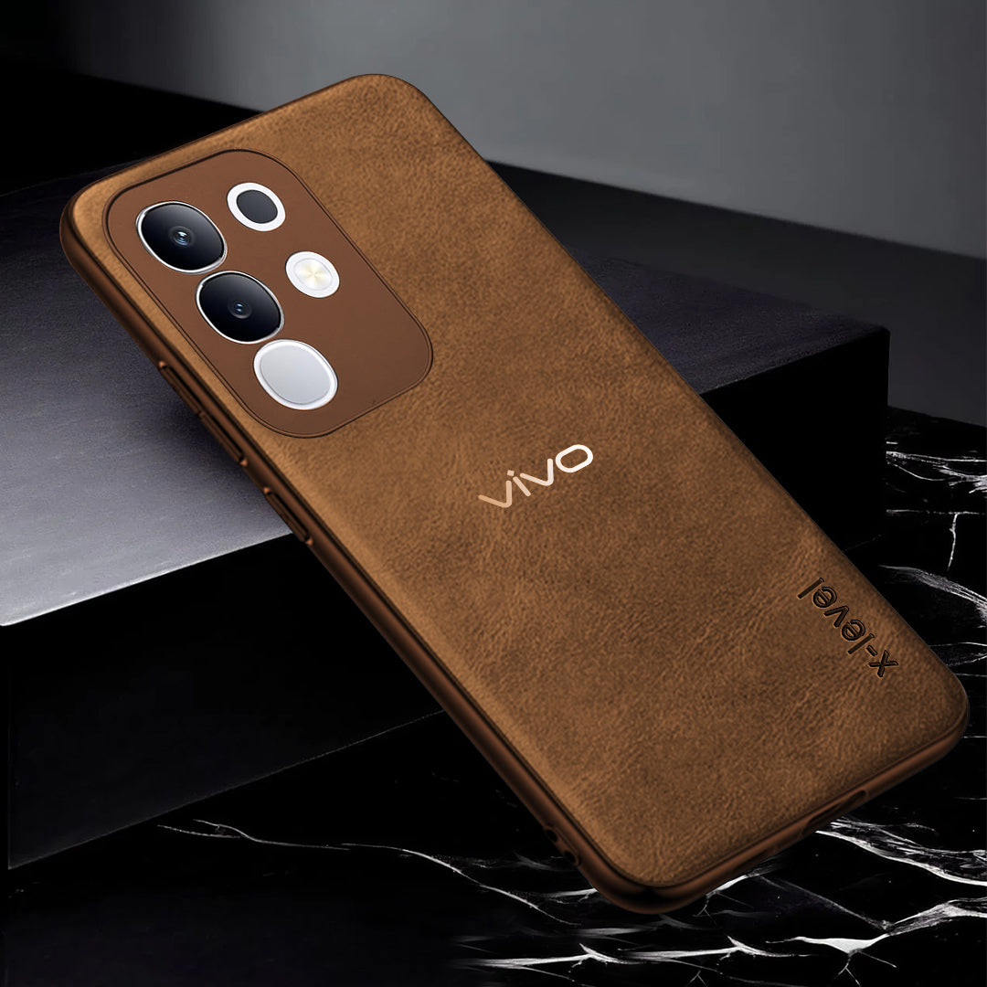 VIVO Y31 PRO 5G VINTAGE PU LEATHER PROTECTIVE BACK CASE