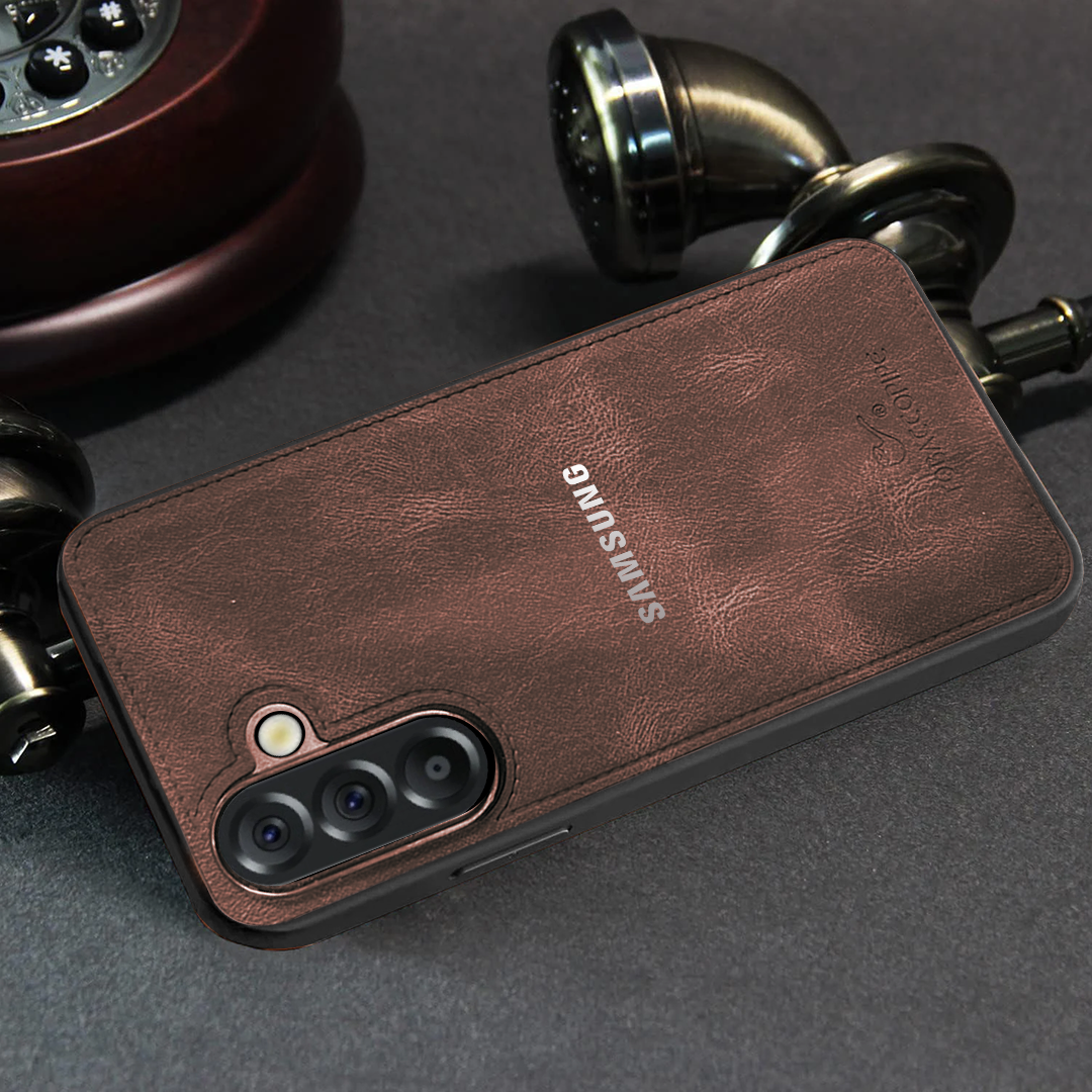 SAMSUNG A56 5G TABACCO PIPES LEATHER PROTECTIVE BACK CASE
