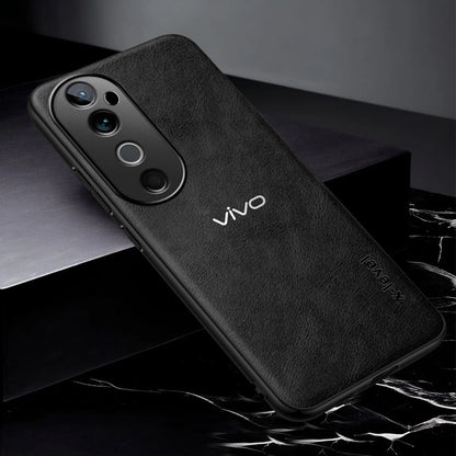 VIVO V40 5G VINTAGE PU LEATHER PROTECTIVE BACK CASE