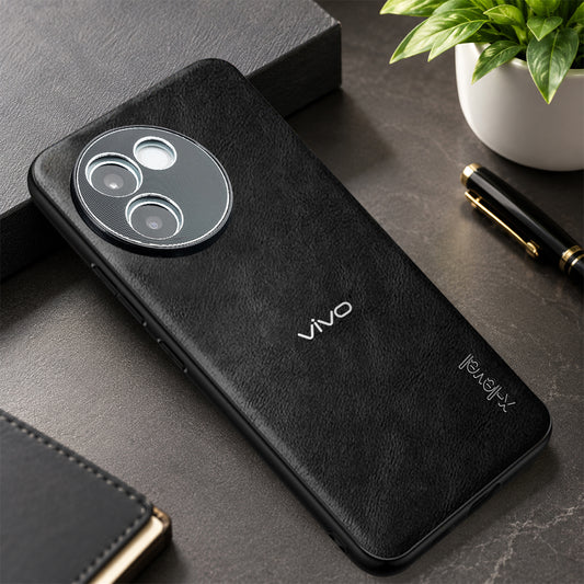 VIVO V30E 5G VINTAGE PU LEATHER PROTECTIVE BACK CASE