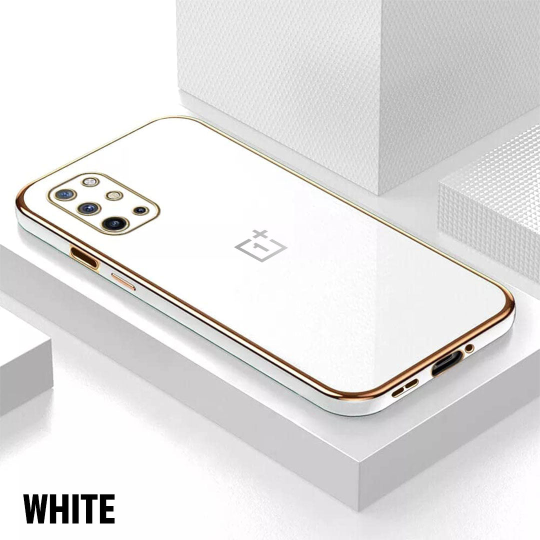 ONEPLUS 8T/9R ULTRA-SHINE GOLD ELECTROPLATED LUXURIOUS  BACK CASE WITH CAMERA PROTECTION