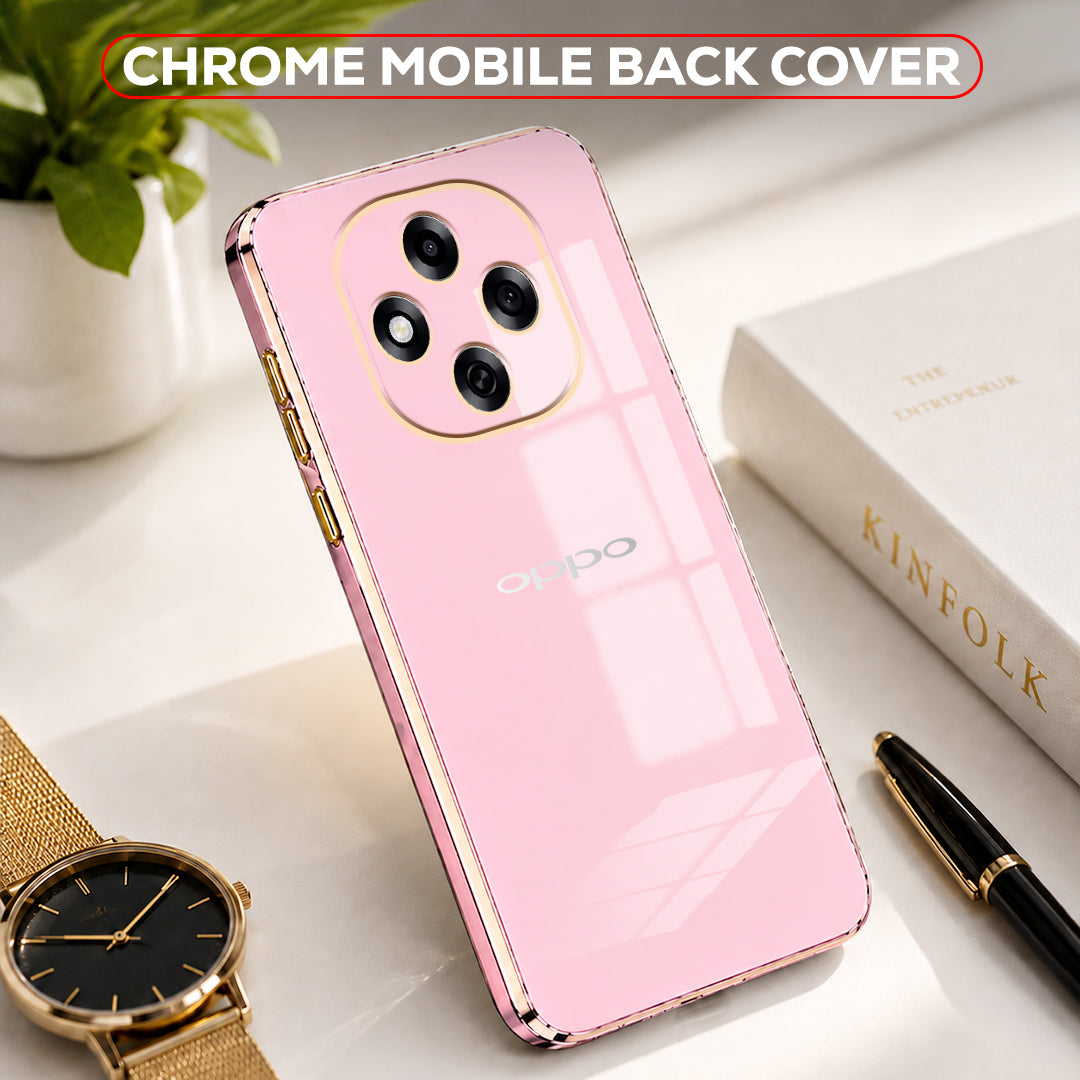 OPPO F31 PRO 5G ULTRA-SHINE GOLD ELECTROPLATED LUXURIOUS BACK CASE WITH CAMERA PROTECTION