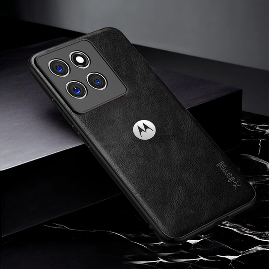 MOTOROAL EDGE 60 PRO 5G PU LEATHER PROTECTIVE BACK CASE WITH CAMERA PROTECTION
