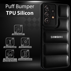 Galaxy A23 The Puffer Edition Black Bumper Back Case