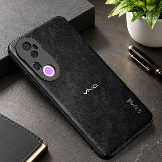 VIVO T4 ULTRA 5G Vintage Leather Stitched Protective Back Case