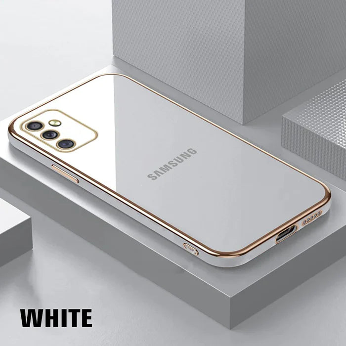 GALAXY F23 5G ULTRA-SHINE GOLD ELECTROPLATED LUXURIOUS  BACK CASE WITH CAMERA PROTECTION