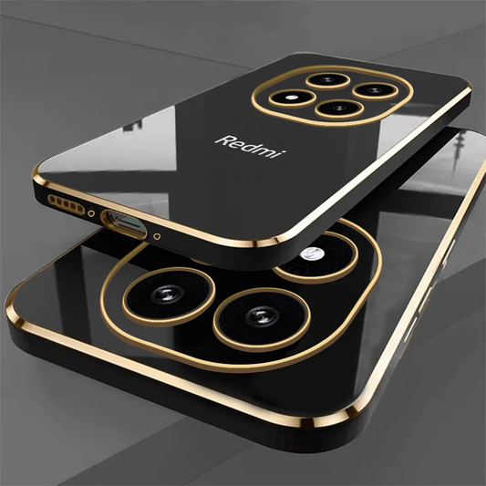 REDMI NOTE 14 PRO PLUS 5G ULTRA-SHINE GOLD ELECTROPLATED LUXURIOUS  BACK CASE WITH CAMERA PROTECTION