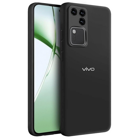 VIVO V30 5G Liquid Silicone Velvet-Touch Silk Finish Protective Back Case