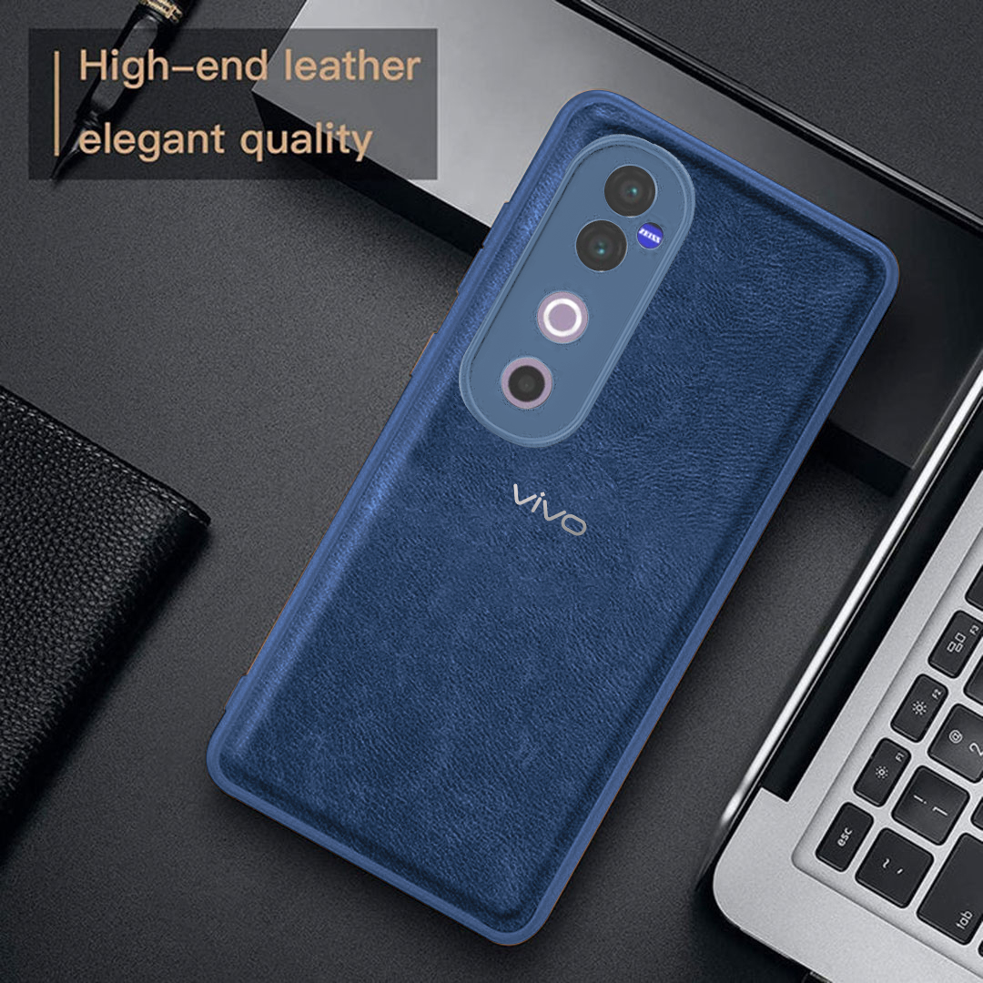 VIVO V40 5G VINTAGE PU LEATHER PROTECTIVE BACK CASE