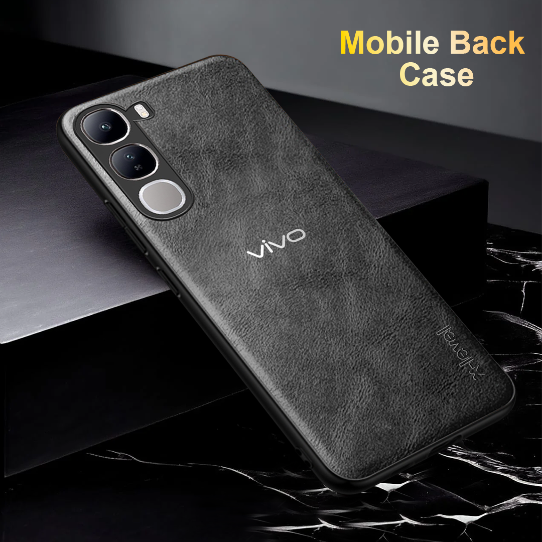 VIVO Y300 5G VINTAGE PU LEATHER PROTECTIVE BACK CASE