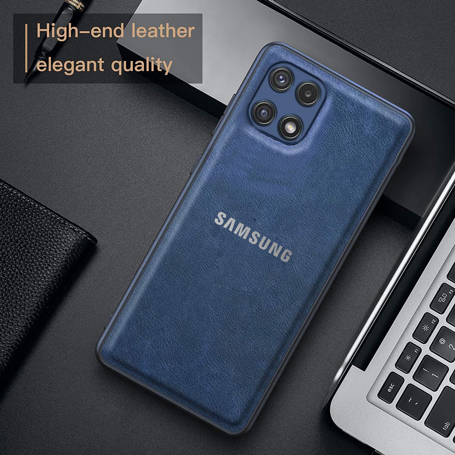 Galaxy A22 5G VINTAGE PU LEATHER PROTECTIVE BACK CASE