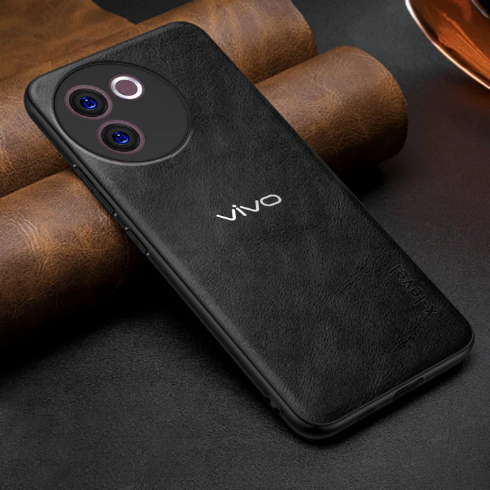 VIVO V30E 5G VINTAGE PU LEATHER PROTECTIVE BACK CASE