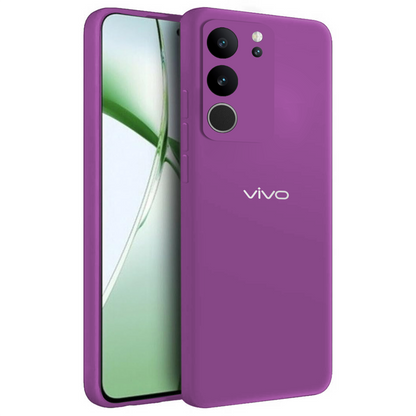 VIVO V29 5G Liquid Silicone Velvet-Touch Silk Finish Protective Back Case