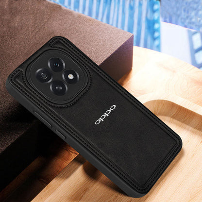 OPPO F29 5G Vintage Leather Stitched Protective Back Case