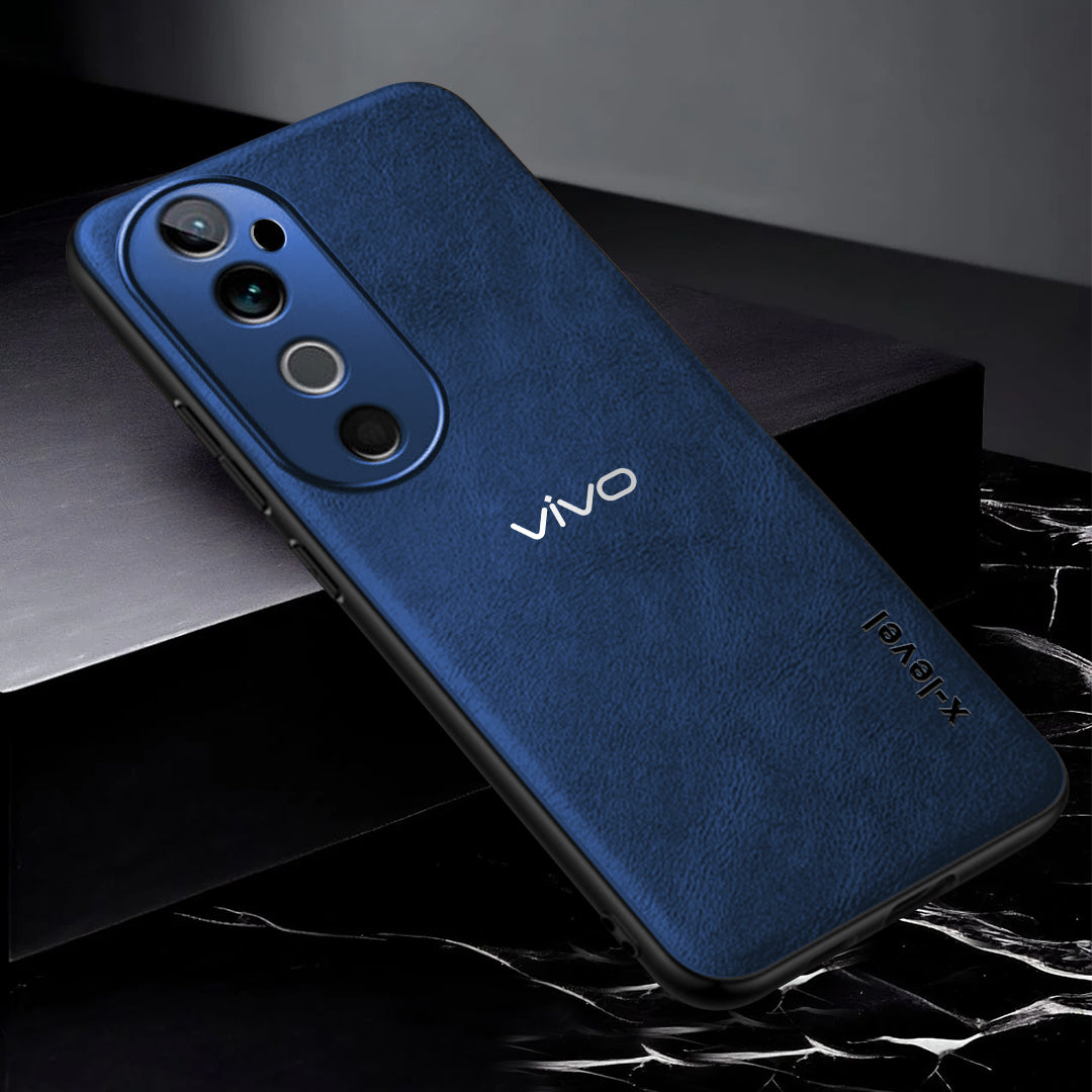 VIVO V40 5G VINTAGE PU LEATHER PROTECTIVE BACK CASE