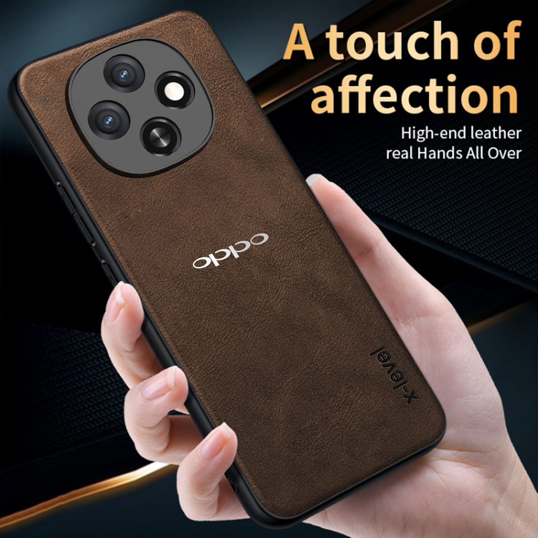 OPPO F31 PRO 5G PU LEATHER PROTECTIVE BACK CASE WITH CAMERA PROTECTION