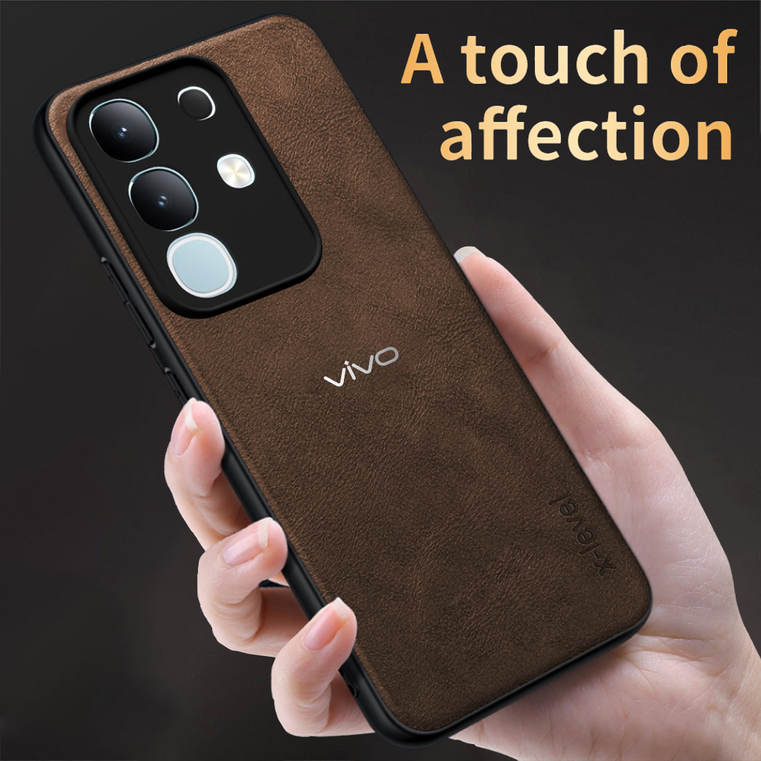 VIVO T4 X 5G VINTAGE PU LEATHER PROTECTIVE BACK CASE