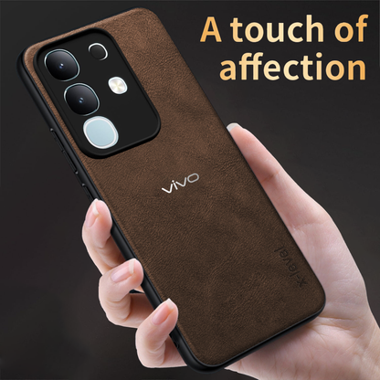 VIVO T4 X 5G VINTAGE PU LEATHER PROTECTIVE BACK CASE