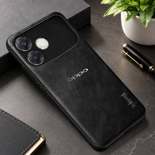 OPPO F33 PRO 5G PU LEATHER PROTECTIVE BACK CASE WITH CAMERA PROTECTION